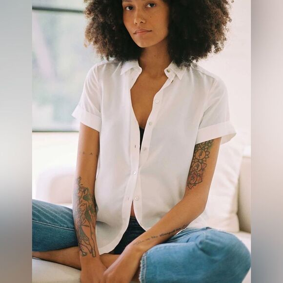 Hatch The Savannah Top in White M - Picture 3 of 11